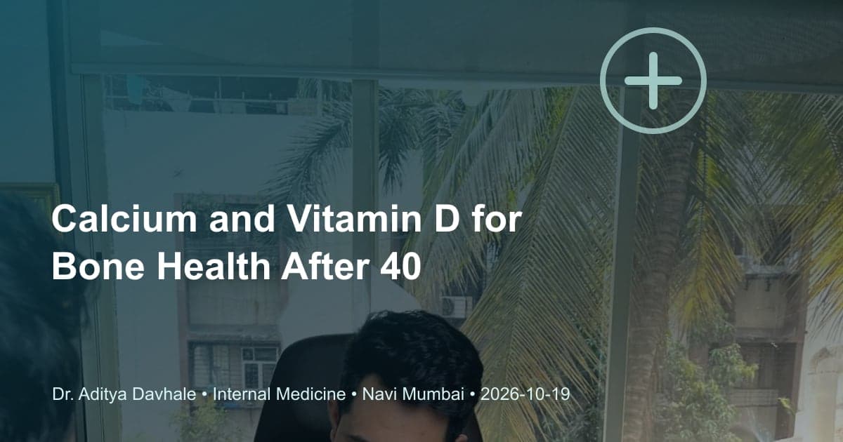 Calcium and Vitamin D for Bone Health After 40